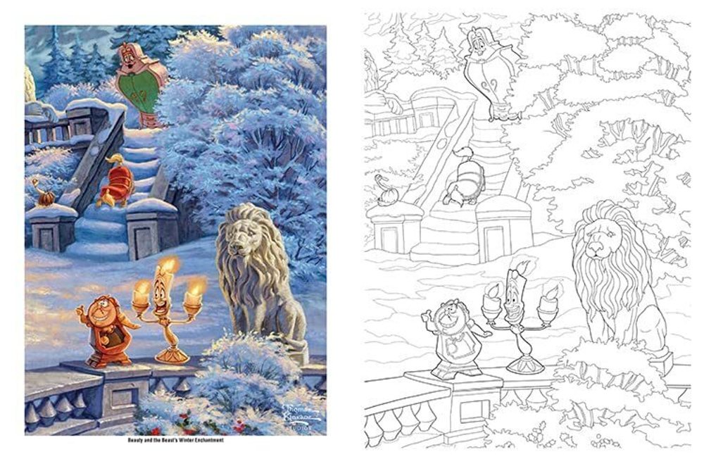 Disney Dreams Thomas Kinkade Disney Princess. Coloring Book