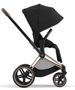 Коляска 3 в 1 Cybex Priam IV Rosegold complete и автокресло Aton B2 i-Size Dynamic Red Sepia Black