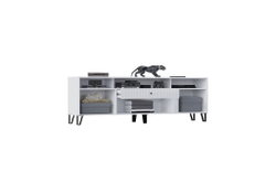 Тумба ТВ Оливия, Белый, Белый Глянец