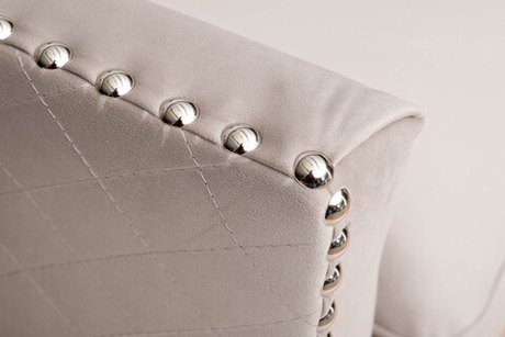 Диван трехместный Garda Decor Sorrento 250 светло-серый велюр