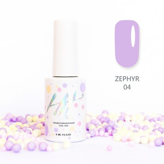 Гель-лак ТМ &quot;HIT gel&quot; №04 Zephyr, 9 мл