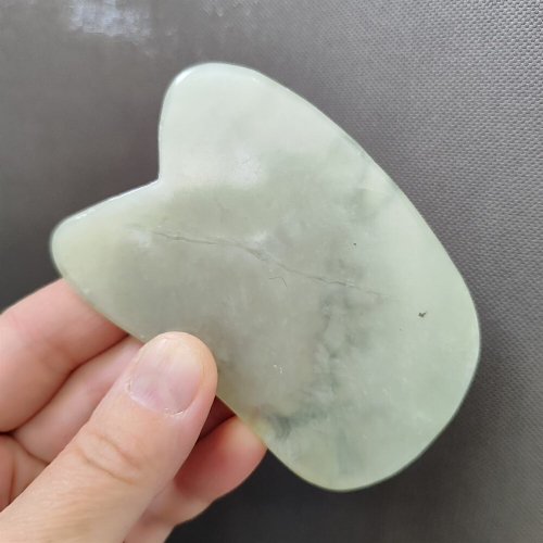 Скребок гуаша из нефрита 90*60мм