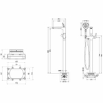Смеситель для ванны Aquatek Бетта AQ1145CR Хром