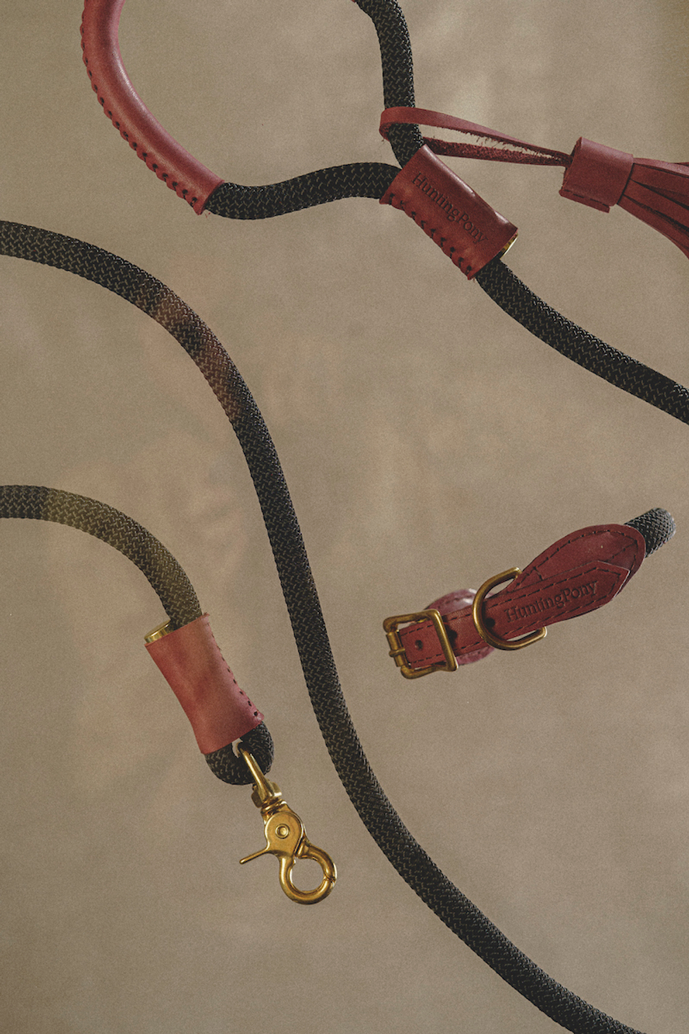 Ошейник "Пони-Макарони" Винный