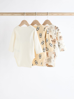 Боди с длинным рукавом для малышей Next K79-905, 3 шт., Молочный