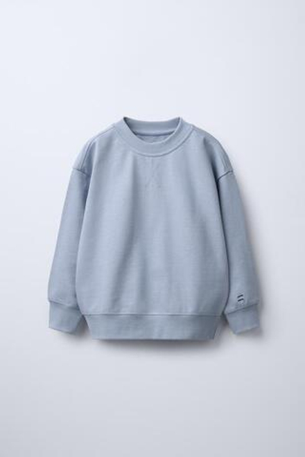 ZARA ОДНОТОННАЯ ТОЛСТОВКА, НЕБЕСНО-ГОЛУБОЙ