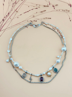 Колье с натуральными камнями