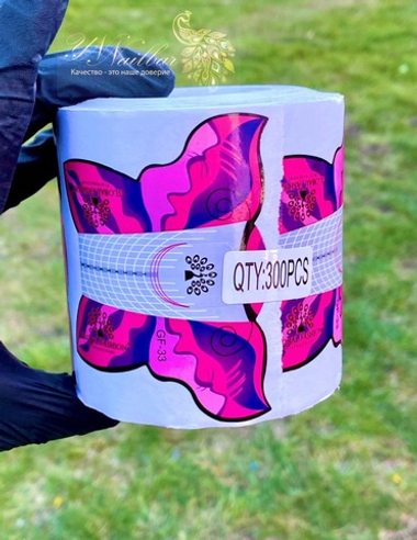 Однофазные формы для маникюра Global Fashion, 300 шт. GF-33