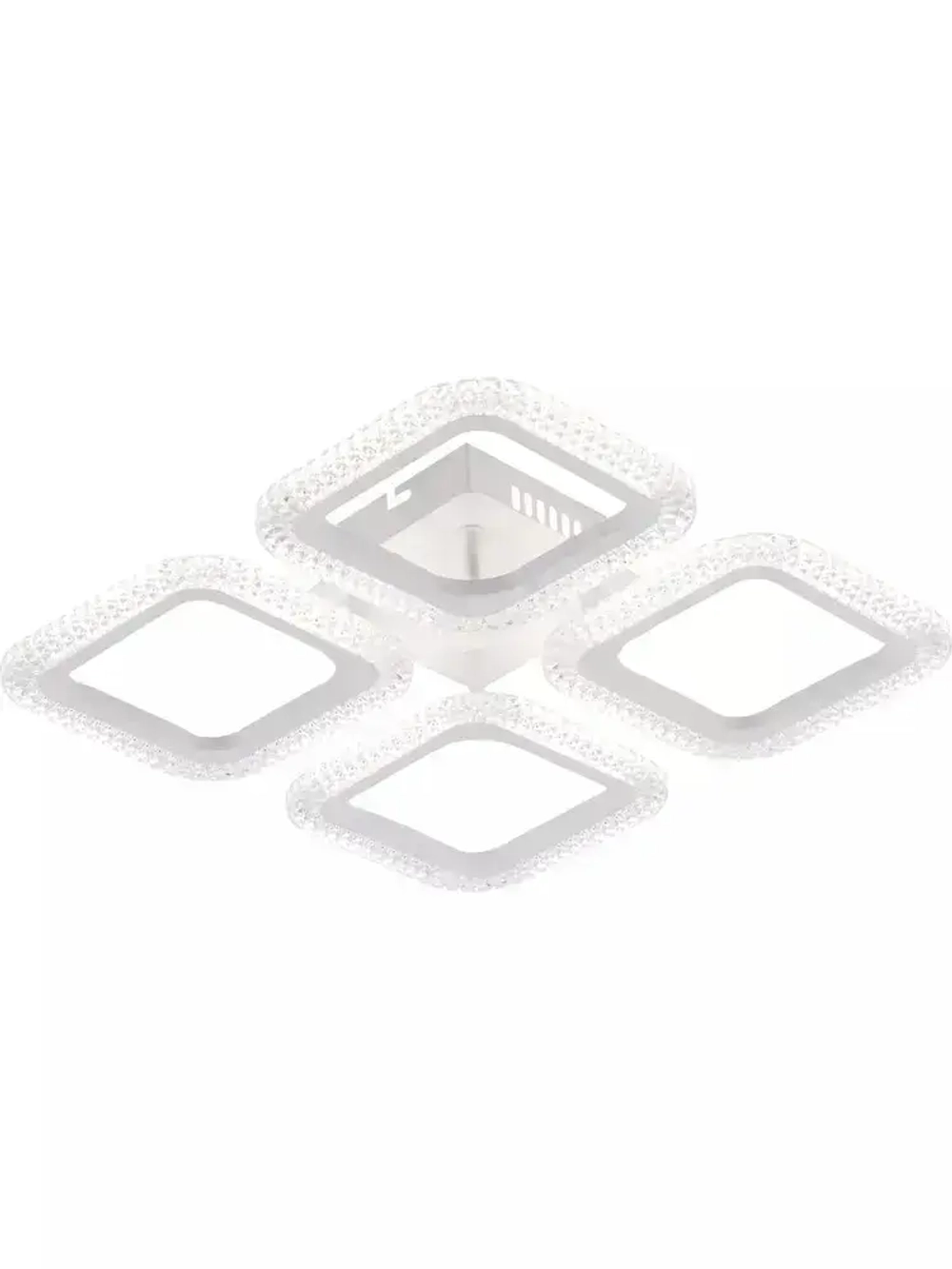 Люстра потолочная светодиодная с пультом ДУ Rivoli белая 64 Вт LED 2800К - 6200К, светильник на кухню, в детскую, в спальню