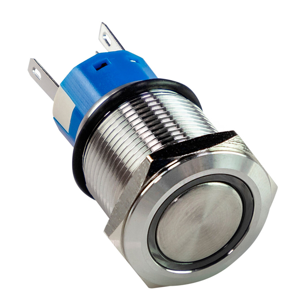 Кнопка нержавеющая OFF-ON с фиксацией (Ф19мм красная подсветка) AAA Worldwide Enterprises LTD (A9C1R12VZS)