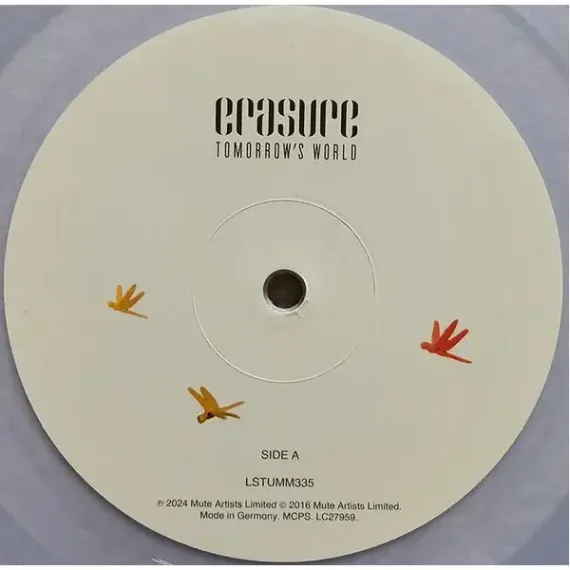 Erasure - Tomorrow's World - Clear LP