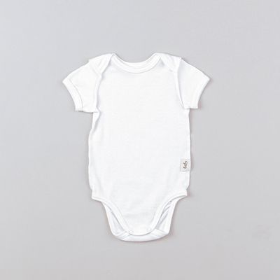 Short-sleeved bodysuit 3-18 months - Heavy Cream