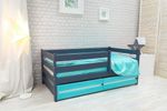 Комплект выкатных ящиков для детской кроватки Манеж эко, Домик, Манеж 2-х ярусный бирюза