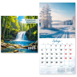 Календарь на скрепке 2025"Гармония природы» 23*23 см