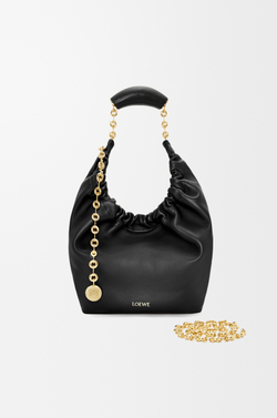 Loewe Маленькая сумка-мешок Squeeze из мягкой кожи ягненка наппа, черный