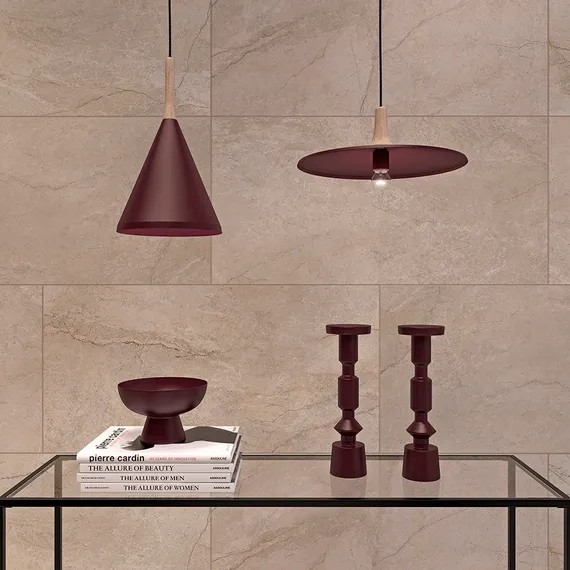 Блюдо на ножке vivlend, D21 см, сливовое