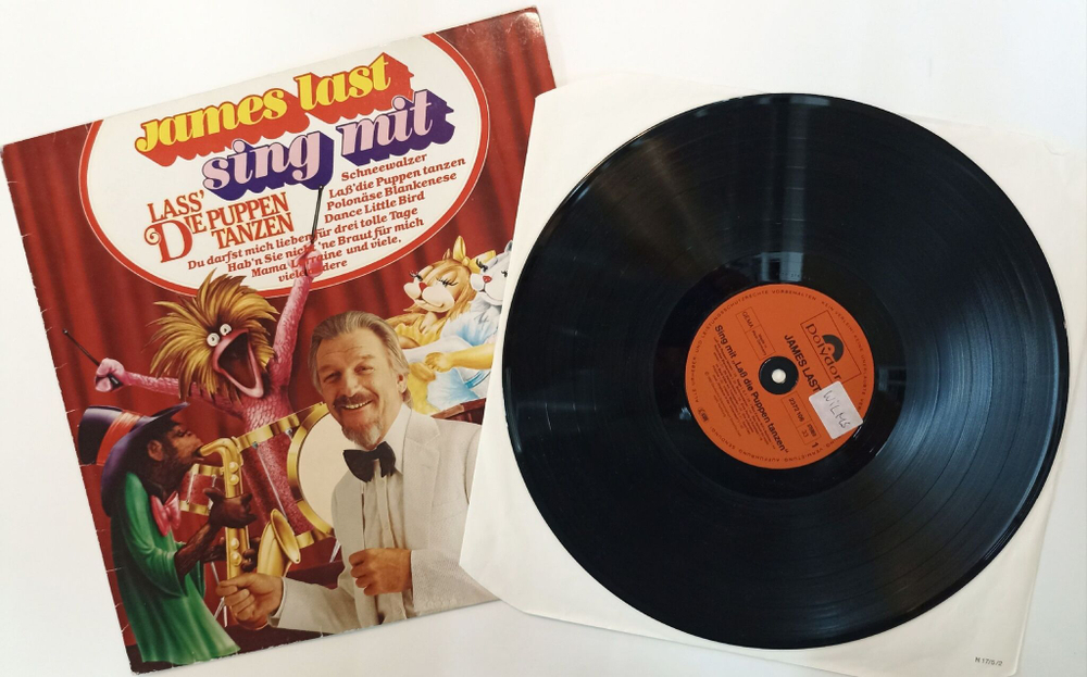 Винтажная виниловая пластинка LP James Last Sing Mit 9 Lass Die Puppen Tanzen (Germany 1982)