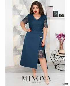 Платье 347-синий Minova
