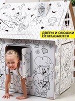 Картонный домик раскраска My little pony ZABIAKA