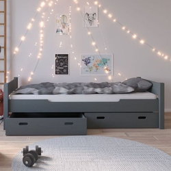 Кровать Амелия, 90x200 (серый воск)
