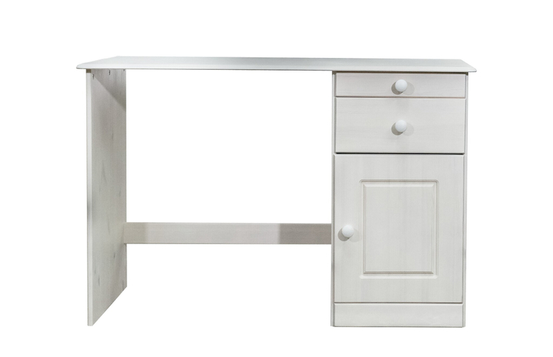 Стол письменный Вадим 2 ящика, белый