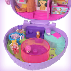 Polly Pocket - Ежик Кафе Компактный набор 2 куклы + аксессуары HRD37 / артикул   FRY35 HRD37  / GTIN 194735173860