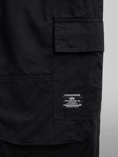 Брюки джоггеры Alpha Industries Cotton Jogger (черные - black)
