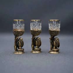 Подарочный набор стопок "Мудрая Сова"