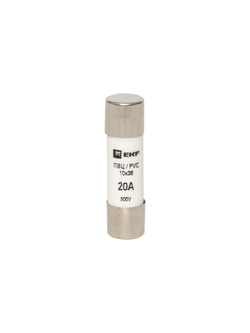 Вставка плавкая цилиндрическая ПВЦ 10х38 20А EKF pvc-10x38-20