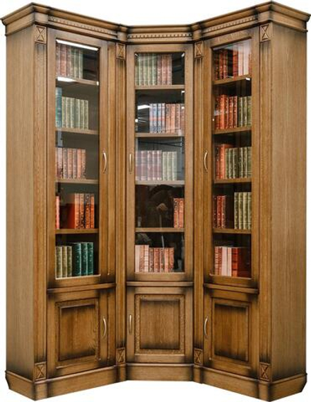 Набор мебели для библиотеки «Верди Классик» П3.0487.2.01 (Дуб рустик. с пат., Массив)