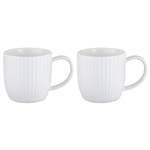 Набор кружек soft ripples, 350 мл, белые, 2 шт.