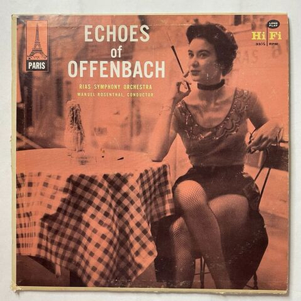 Винтажная виниловая пластинка LP RIAS Symphony Orchestra, Manuel Rosenthal Echoes Of Offenbach (USA 1956)