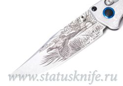 Нож Benchmade 15085-2204 Mini Crooked River Pheasant LE Artist Seriesфотография - 2