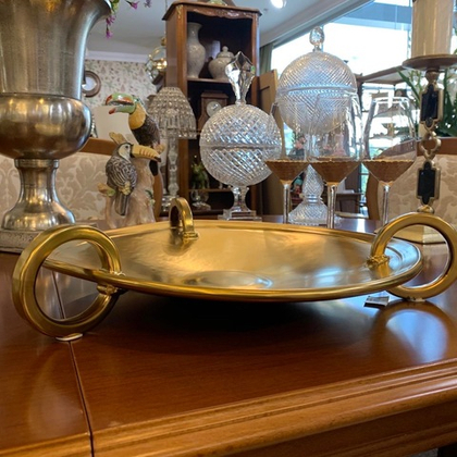 Чаша золотая  с кольцами 45 см