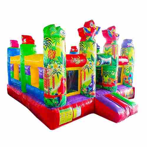 Детский надувной батут «Попугайчики» без горки, размер 4*4*2,6 м.