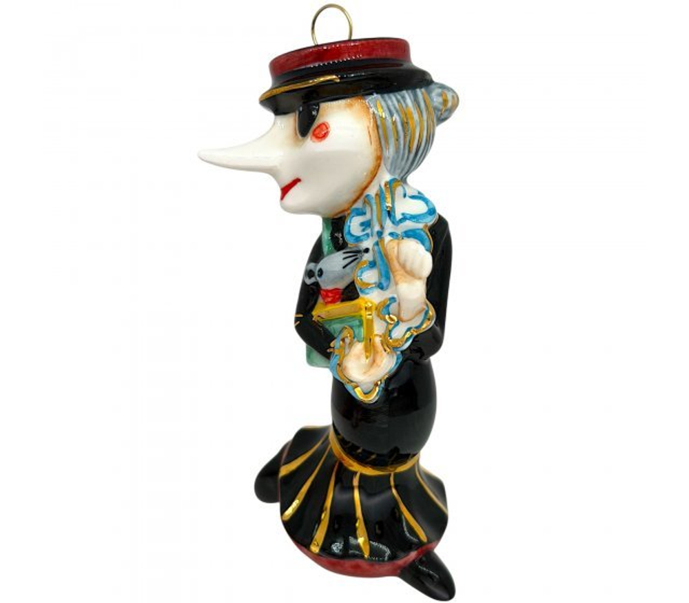 Ёлочная игрушка «Шапокляк» (Лефортовский фарфор)