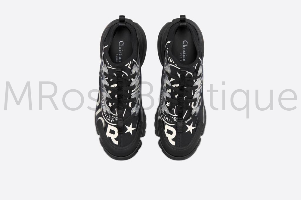 Кроссовки D-Connect с принтом Dior Union черного цвета Диор люкс класса