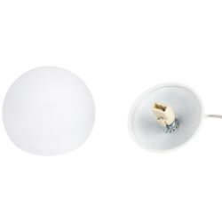 Светильник подвесной (подвес) ЭРА ADELAIDA PL35 WH G9 потолочный шар белый | Подвесные светильники