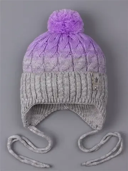 Шапка для мальчика осенняя с завязками