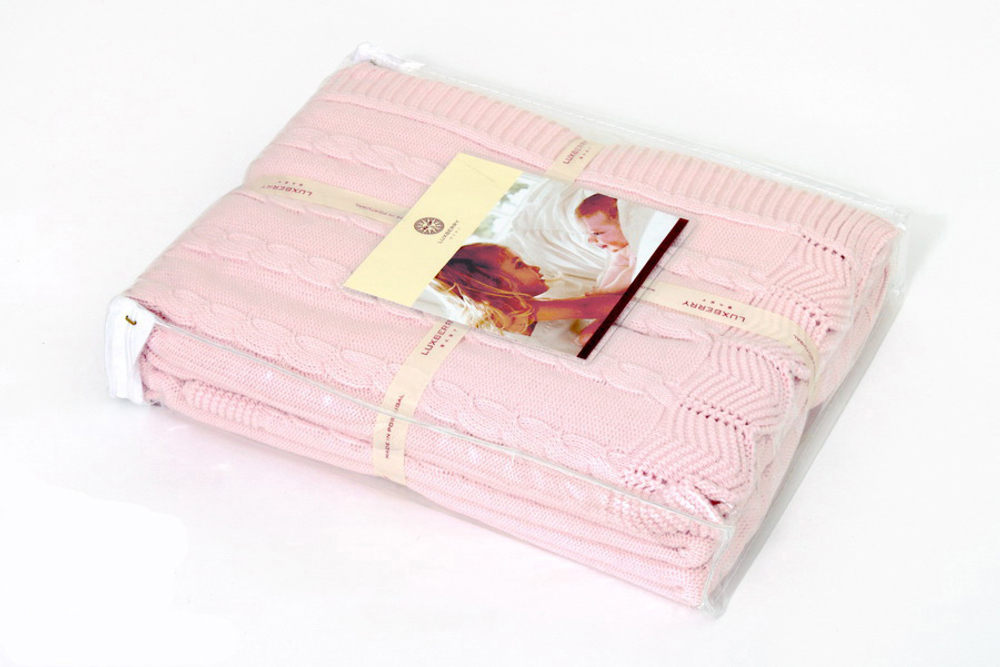 Плед детский 100х150 Luxberry Imperio 93 розовый Португалия фото