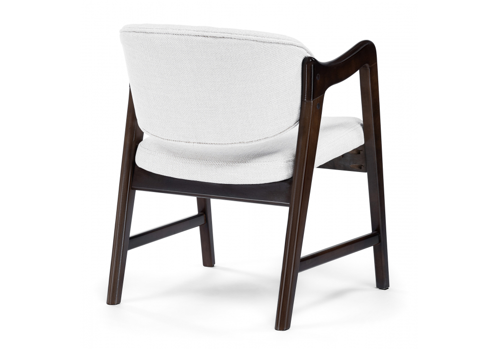 Стул деревянный Woodville Никсон ткань мешковина 9199-2, цвет орех