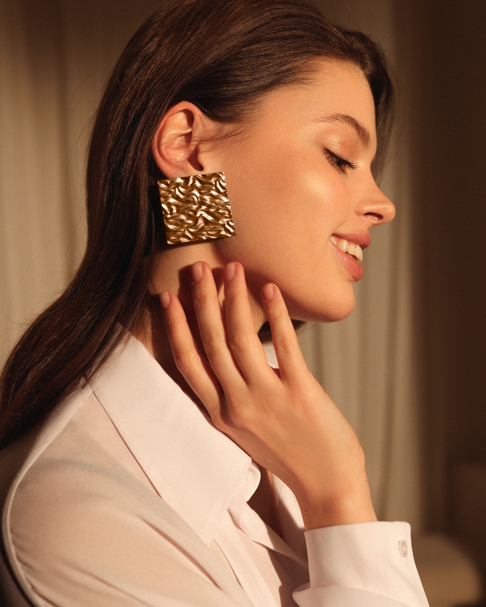 Серьги WAVE SQUARE