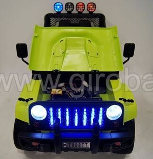 Детский электромобиль River Toys Jeep T008TT желтый фото №5