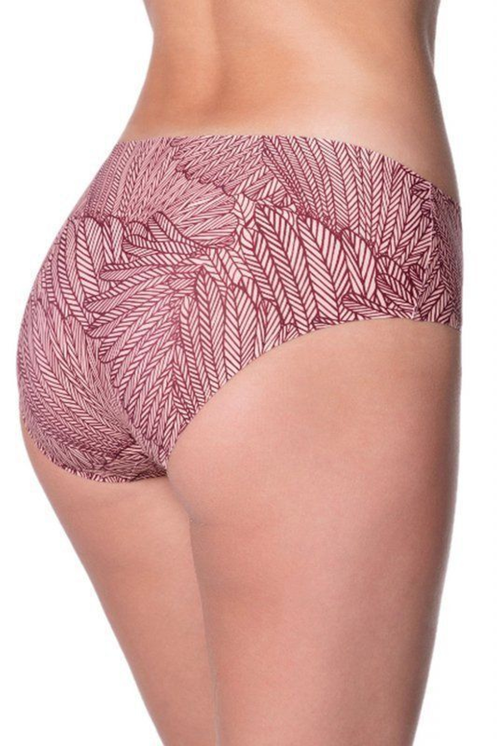 Трусики-слипы Wings с принтом в виде крыльев (Размер: XL) (Цвет: бордовый)