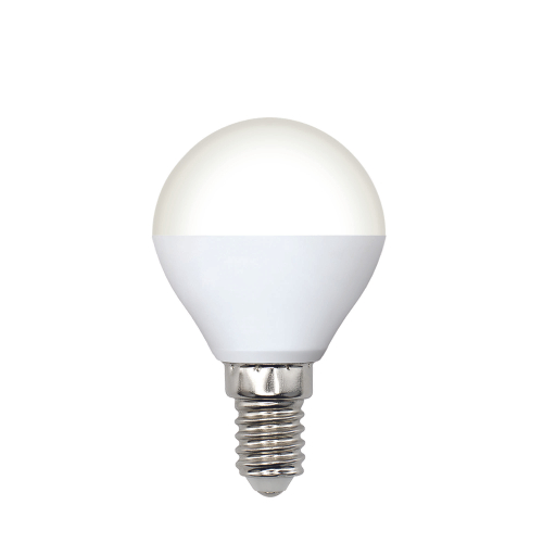 LED-G45-5W/4000K/E14/FR/SLS Лампа светодиодная. Форма шар, матовая. Белый свет (4000K). ТМ Volpe