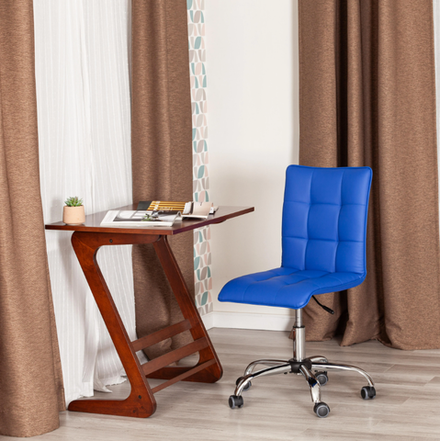 Zero Кресло офисное (синий кожзам)