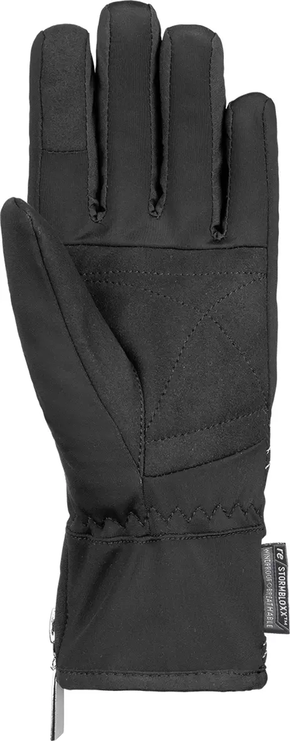 Перчатки горнолыжные REUSCH Loredana Touch-Tec Black/Silver (inch (дюйм):8)