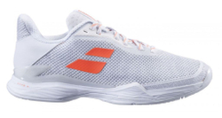 Женские теннисные кроссовки Babolat Jet Tere All Court Women - white/living coral