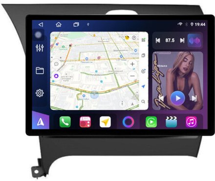 Магнитола для KIA Cerato 3 2013-2019 - FarCar BX877 монитор 13" 2K QLED на Android 13, TS10, 6+128, CarPlay, 4G SIM-слот