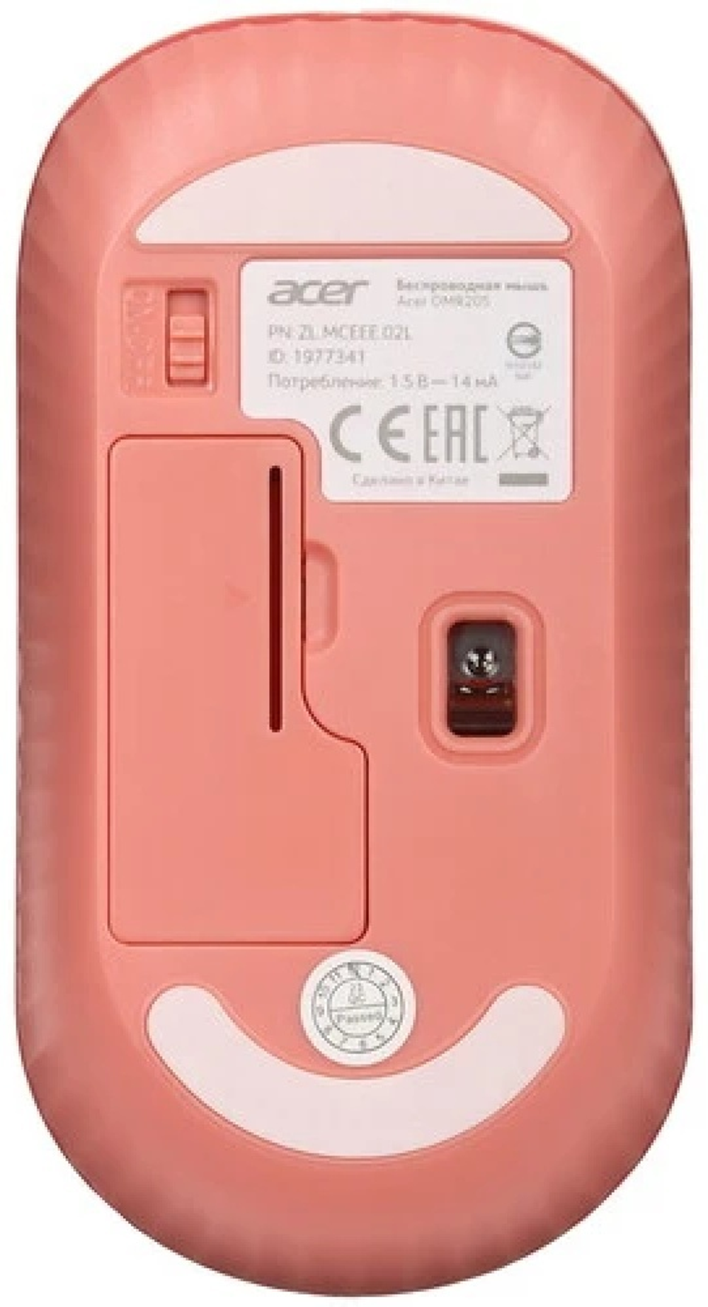 Мышь Acer OMR205 розовый